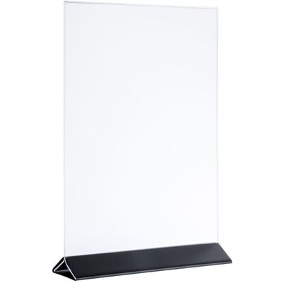 APS Kartenhalter, passend für DIN A4; 10.5x7x17 cm (LxBxH); transparent/schwarz APS Kartenhalter, passend für DIN A4; 10.5x7x17 cm (LxBxH); transparent/schwarz