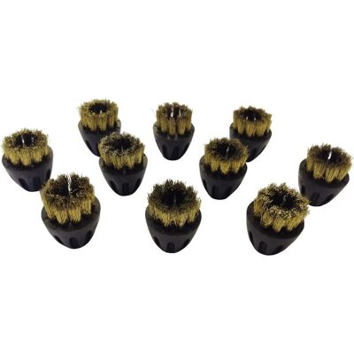 Diversey Bronzebürsten für den TASKI Steamer, Aufsteckbürsten mit Bronzeborsten, für die Dampflanze; orange/grau Diversey Bronzebürsten für den TASKI Steamer, Aufsteckbürsten mit Bronzeborsten, für die Dampflanze; orange/grau
