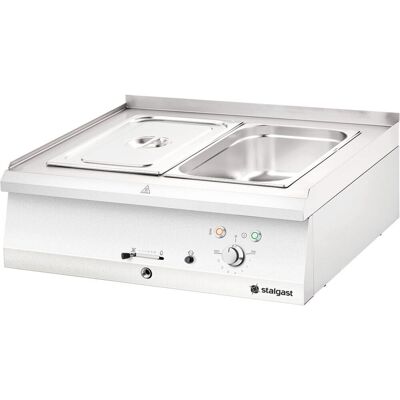 Stalgast Elektro-Bain-Marie als Tischgerät Serie 700 ND - 2xGN 1/1; 80x25x70 cm (BxHxT); silber Stalgast Elektro-Bain-Marie als Tischgerät Serie 700 ND - 2xGN 1/1; 80x25x70 cm (BxHxT); silber