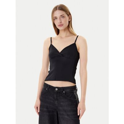 adidas Top Seasonal Essentials 3-Stripes JM1908 Schwarz Slim Fit S female adidas Top Seasonal Essentials 3-Stripes JM1908 Schwarz Slim Fit S female