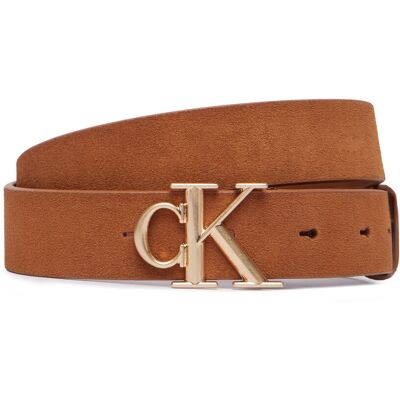 Damengürtel Calvin Klein Round Ck Buckle Suede LV04F7144G Braun 70 female Damengürtel Calvin Klein Round Ck Buckle Suede LV04F7144G Braun 70 female