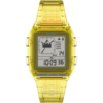 Uhr Timex Q Timex Lca X Fortnite® Chronograph TW2W96600 Gelb NOSIZE male Uhr Timex Q Timex Lca X Fortnite® Chronograph TW2W96600 Gelb NOSIZE male