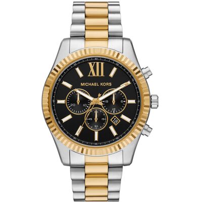 Uhr Michael Kors Lexington Mens Chronograph MK9207 Silberfarben NOSIZE male Uhr Michael Kors Lexington Mens Chronograph MK9207 Silberfarben NOSIZE male