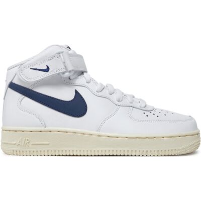 Nike Air Force 1 '07 Mid Weiß Midnight Navy - Damenschuhe Nike Air Force 1 '07 Mid Weiß Midnight Navy - Damenschuhe