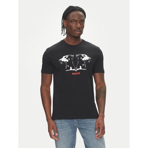 HUGO T-Shirt Dobero 50542734 Schwarz Regular Fit S male