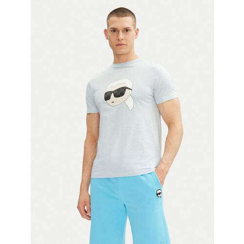 KARL LAGERFELD T-Shirt 755073 552251 Himmelblau Regular Fit M male