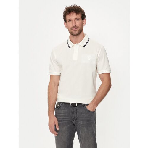 Gant Poloshirt Contrast 2013039 Écru Regular Fit L male