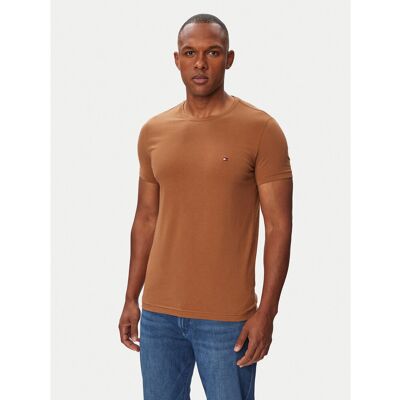 Tommy Hilfiger T-Shirt MW0MW10800 Braun Slim Fit XS male Tommy Hilfiger T-Shirt MW0MW10800 Braun Slim Fit XS male