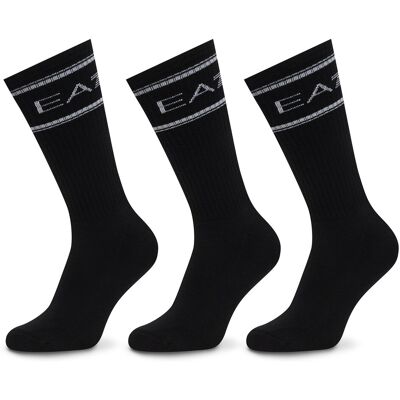 Lange Socken EA7 Emporio Armani 7X000381 AF18572 MC419 Schwarz L_XL male Lange Socken EA7 Emporio Armani 7X000381 AF18572 MC419 Schwarz L_XL male