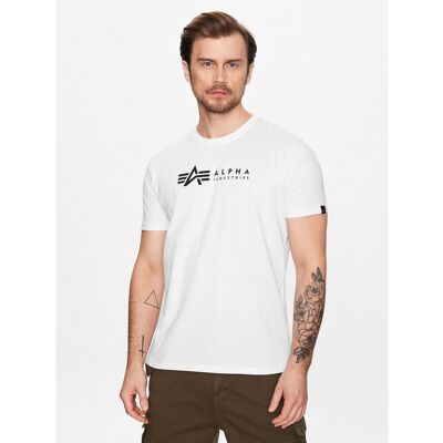 Alpha Industries T-Shirt-Set Alpha Label 118534 Weiß Regular Fit S male Alpha Industries T-Shirt-Set Alpha Label 118534 Weiß Regular Fit S male
