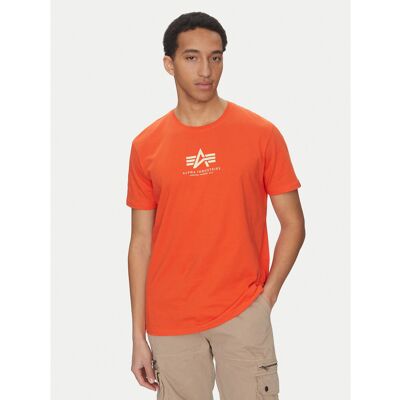 Alpha Industries T-Shirt Basic 118533 Orange Regular Fit S male Alpha Industries T-Shirt Basic 118533 Orange Regular Fit S male