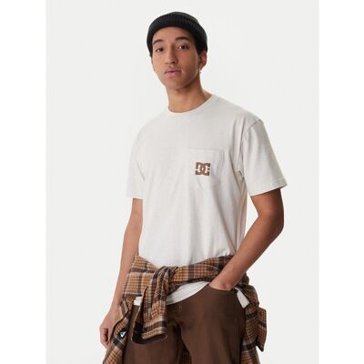 DC Shoes T-Shirt Star Pocket ADYZT05377 Beige Regular Fit S male DC Shoes T-Shirt Star Pocket ADYZT05377 Beige Regular Fit S male