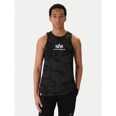 Alpha Industries Tank-Top Basci Camo 126566C Grau Regular Fit 3XL male Alpha Industries Tank-Top Basci Camo 126566C Grau Regular Fit 3XL male