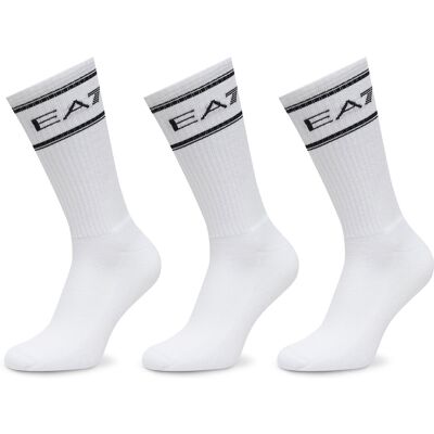 Lange Socken EA7 Emporio Armani 7X000381 AF18572 M0066 Weiß S_M male Lange Socken EA7 Emporio Armani 7X000381 AF18572 M0066 Weiß S_M male