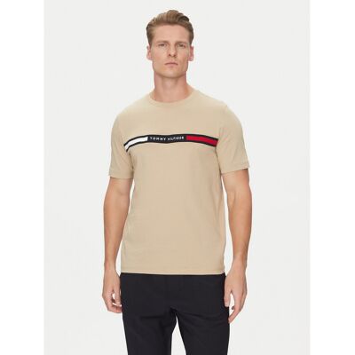 Tommy Hilfiger T-Shirt Chest Insert MW0MW36498 Beige Regular Fit L male Tommy Hilfiger T-Shirt Chest Insert MW0MW36498 Beige Regular Fit L male