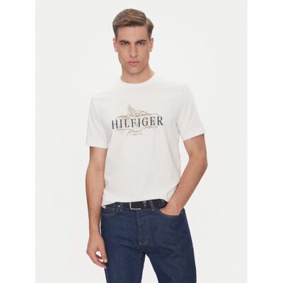 Tommy Hilfiger T-Shirt Tropical Floral MW0MW39353 Weiß Regular Fit XS male Tommy Hilfiger T-Shirt Tropical Floral MW0MW39353 Weiß Regular Fit XS male