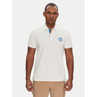 Napapijri Poloshirt E-Clanis NP0A4ID3N1A1 Weiß Regular Fit XL male Napapijri Poloshirt E-Clanis NP0A4ID3N1A1 Weiß Regular Fit XL male