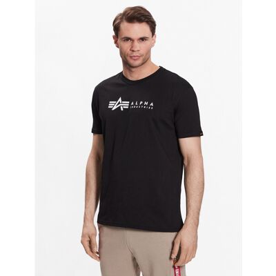 Alpha Industries T-Shirt-Set Alpha Label 118534 Schwarz Regular Fit S male Alpha Industries T-Shirt-Set Alpha Label 118534 Schwarz Regular Fit S male