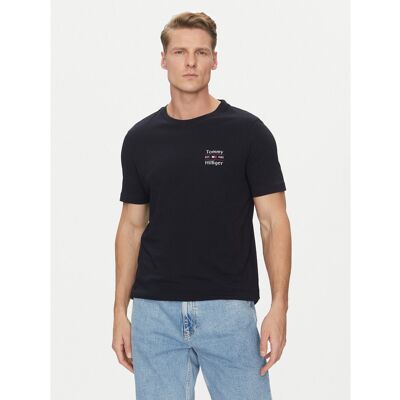Tommy Hilfiger T-Shirt Stack MW0MW38622 Dunkelblau Regular Fit S male Tommy Hilfiger T-Shirt Stack MW0MW38622 Dunkelblau Regular Fit S male
