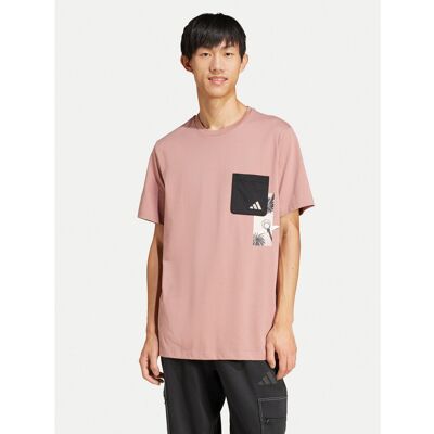 Adidas Elevated Pocket Graphic Baumwoll-T-Shirt - T-Shirt Adidas Elevated Pocket Graphic Baumwoll-T-Shirt - T-Shirt