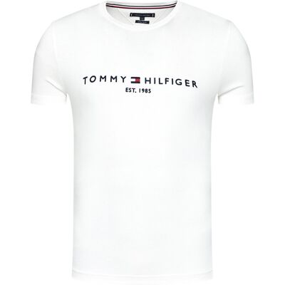 Tommy Hilfiger T-Shirt Core Logo Tee MW0MW11465 Weiß Regular Fit XXL male Tommy Hilfiger T-Shirt Core Logo Tee MW0MW11465 Weiß Regular Fit XXL male
