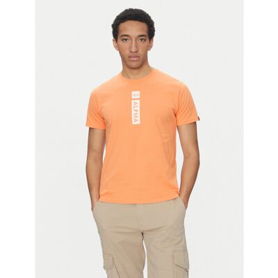 Alpha Industries T-Shirt 146509 Orange Regular Fit S male Alpha Industries T-Shirt 146509 Orange Regular Fit S male