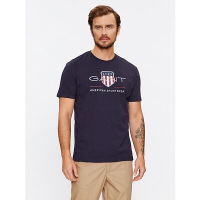 Gant T-Shirt Reg Archive Shield Ss 2003199 Dunkelblau Regular Fit L male Gant T-Shirt Reg Archive Shield Ss 2003199 Dunkelblau Regular Fit L male
