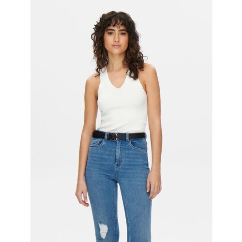 JDY Top Sabrina 15258897 Weiß Slim Fit S female