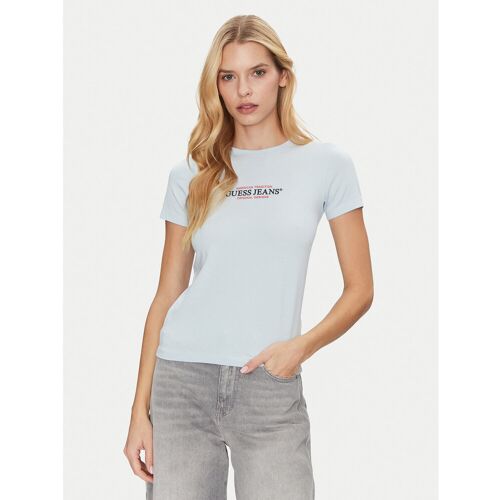 Guess Jeans T-Shirt W4YI03 J1314 Himmelblau Slim Fit M female