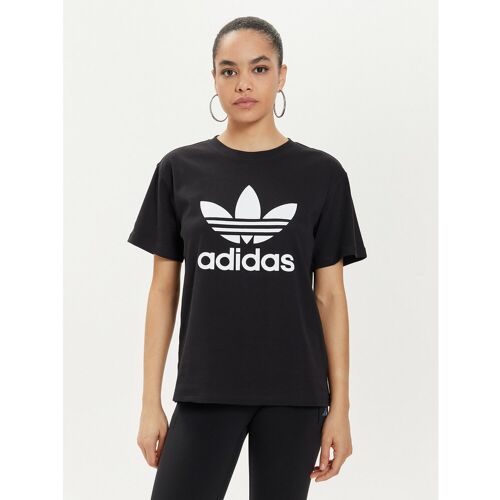 adidas T-Shirt Trefoil IR9533 Schwarz Regular Fit S female