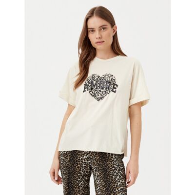 ONLY T-Shirt Lucy 15339887 Beige Loose Fit M female ONLY T-Shirt Lucy 15339887 Beige Loose Fit M female
