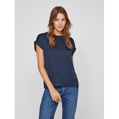 Vila T-Shirt Ellette 14059563 Dunkelblau Regular Fit 34 female Vila T-Shirt Ellette 14059563 Dunkelblau Regular Fit 34 female