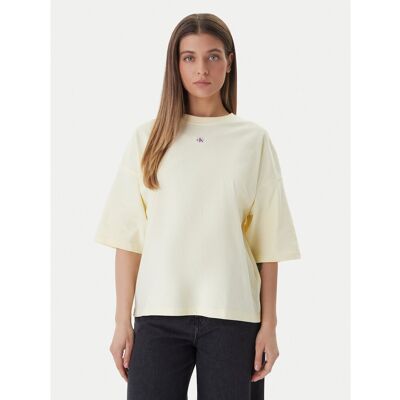 Calvin Klein Jeans T-Shirt LV047D204G Gelb Oversize XS female Calvin Klein Jeans T-Shirt LV047D204G Gelb Oversize XS female