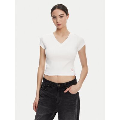 Calvin Klein Jeans T-Shirt LV047C910G Weiß Regular Fit L female Calvin Klein Jeans T-Shirt LV047C910G Weiß Regular Fit L female