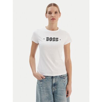 BOSS T-Shirt Endora 50545287 Weiß Regular Fit M female BOSS T-Shirt Endora 50545287 Weiß Regular Fit M female