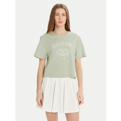 Guess T-Shirt V5GI04 I3Z14 Grün Regular Fit XXS female Guess T-Shirt V5GI04 I3Z14 Grün Regular Fit XXS female