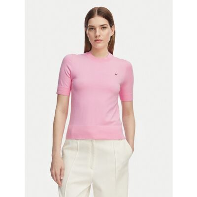 Tommy Hilfiger T-Shirt WW0WW49705 Hellrosa Slim Fit L female Tommy Hilfiger T-Shirt WW0WW49705 Hellrosa Slim Fit L female
