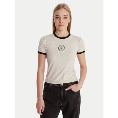 Guess Jeans T-Shirt W6RI16 J1314 Grau Classic Fit XXL female Guess Jeans T-Shirt W6RI16 J1314 Grau Classic Fit XXL female