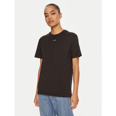 Calvin Klein T-Shirt Nano Logo K20K207519 Schwarz Regular Fit XXS female Calvin Klein T-Shirt Nano Logo K20K207519 Schwarz Regular Fit XXS female