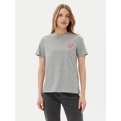 Pieces T-Shirt Maria 17155082 Grau Relaxed Fit XS female Pieces T-Shirt Maria 17155082 Grau Relaxed Fit XS female