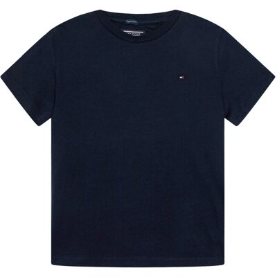 Tommy Hilfiger T-Shirt KB0KB04140 D Dunkelblau Regular Fit 8Y male Tommy Hilfiger T-Shirt KB0KB04140 D Dunkelblau Regular Fit 8Y male