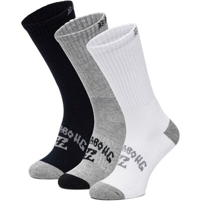 Lange Socken Billabong AS_BILLABONG_01W_SS25 (3-PACK) Grau 43_46 male Lange Socken Billabong AS_BILLABONG_01W_SS25 (3-PACK) Grau 43_46 male