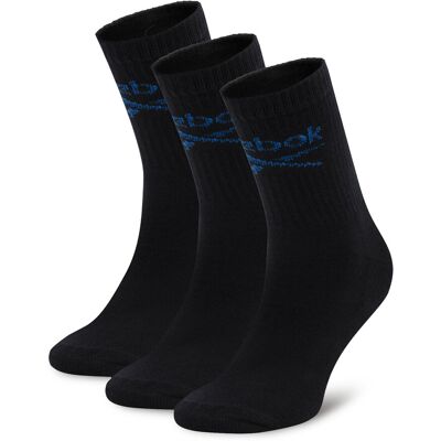 Lange Socken Reebok R0258-SS24 (3-pack) Schwarz 40_42 unisex Lange Socken Reebok R0258-SS24 (3-pack) Schwarz 40_42 unisex