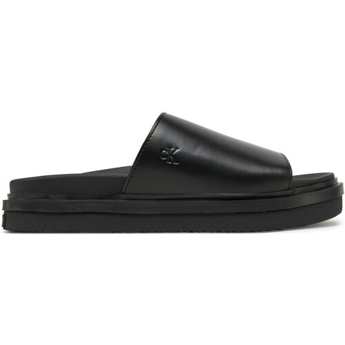 Pantoletten Calvin Klein Jeans Flat Molded Sandal Slide YW0YW01710 Schwarz 39 female