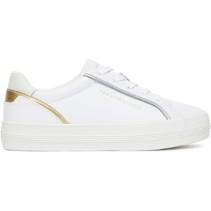 Tommy Hilfiger Leder Metallic Prägung Turnschuhe - Turnschuhe Tommy Hilfiger Leder Metallic Prägung Turnschuhe - Turnschuhe