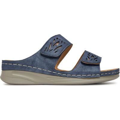 Pantoletten Clara Barson WYL05010-11 Blau 40 female Pantoletten Clara Barson WYL05010-11 Blau 40 female