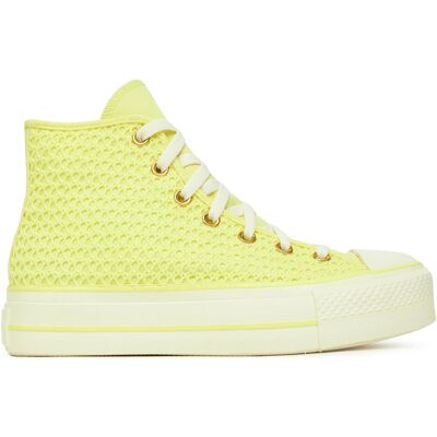 Sneakers aus Stoff Converse Chuck Taylor All Star Lift Platform Knit A14967C Gelb 38 female Sneakers aus Stoff Converse Chuck Taylor All Star Lift Platform Knit A14967C Gelb 38 female