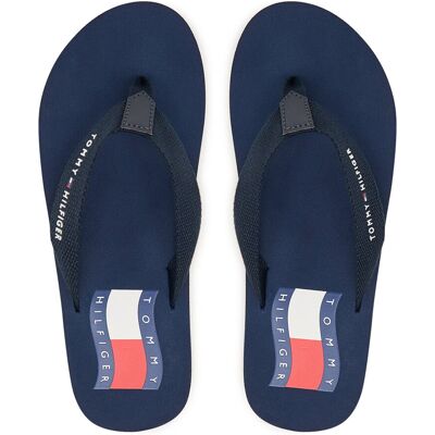 Pantoletten Tommy Hilfiger T3X8-34408-0058 Blau 34 male Pantoletten Tommy Hilfiger T3X8-34408-0058 Blau 34 male