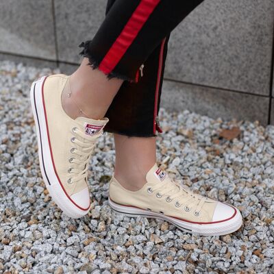 Sneakers aus Stoff Converse Chuck Taylor All Star Ox 159485C Beige 44_5 unisex Sneakers aus Stoff Converse Chuck Taylor All Star Ox 159485C Beige 44_5 unisex