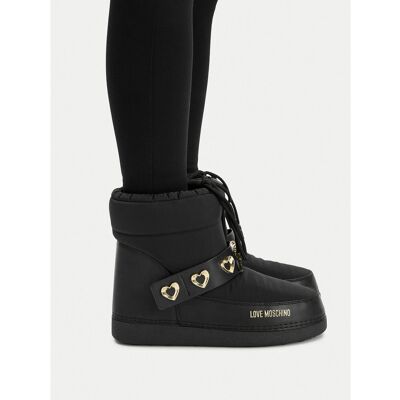 Schneeschuhe LOVE MOSCHINO JA24182G1NISD00A Schwarz 39_40 female Schneeschuhe LOVE MOSCHINO JA24182G1NISD00A Schwarz 39_40 female
